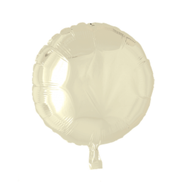 Folie ballon Rund CREME 46 cm