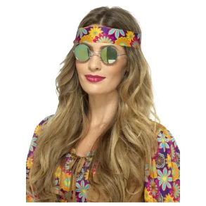 Hippie brille med spejlglas