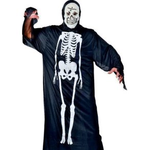 Uhyggeligt skeletkostume