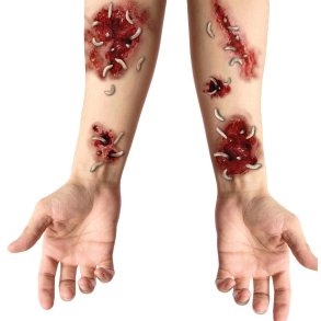 Sr og Ar tattoo - maggots