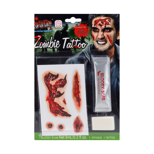 Sr tatovering med blod - Zombie