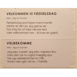 Sangkort-bordkort 50