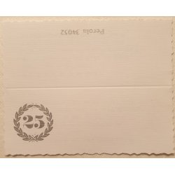 Slvbryllup sangkort -Bordkort