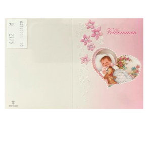 Barned�b sangkort Vugge i lyser�d