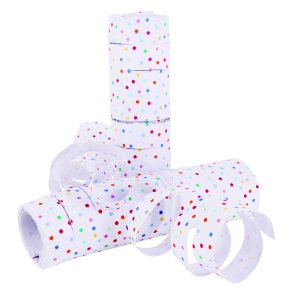 Serpentiner med prikker, 2 stk.