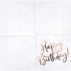 Happy Birthday Servetter Rosegold