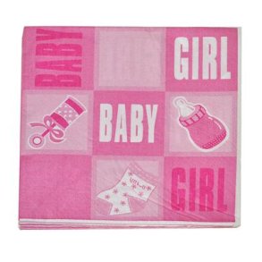 Baby flicka servetter