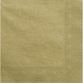 Middagsservietter i Guld