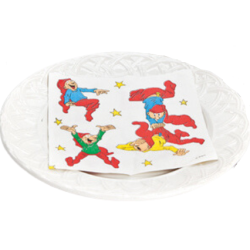 Bramming servietter i hvid