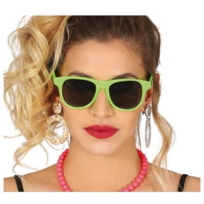 Solglasgon i grn med mrka plastglas