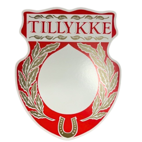 Skjold med bladranke i Guld