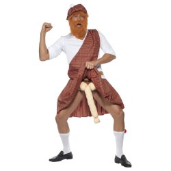 Skotte med noget under kilten