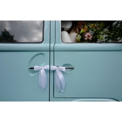 Satinsljfe med tylsljfe i hvid