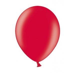 Ballon i 12,7cm metallic rd - 100stk