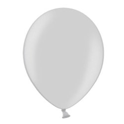 Ballong i 12,7cm metallisk silver - 100st