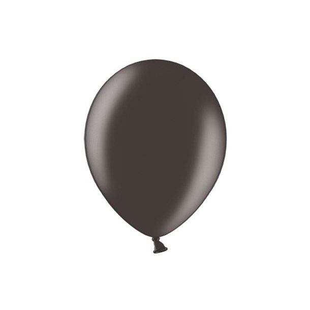 Ballon i 12,7cm i sort - 100stk
