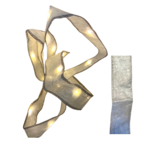 band i silver med lysdioder