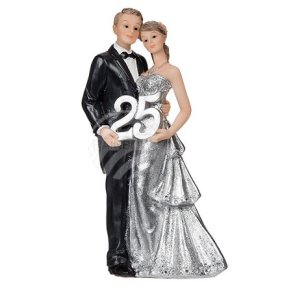 T�rta figurin s�lvbr�llop 25 stor