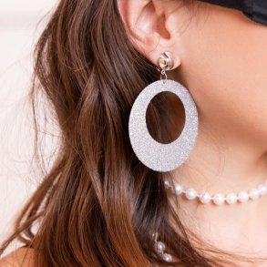 Disco clips�reringe i s�lvglitter