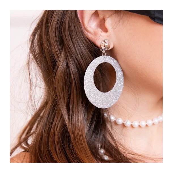 Disco clips�reringe i s�lvglitter
