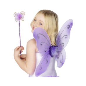 Fjrilvingar set i lila