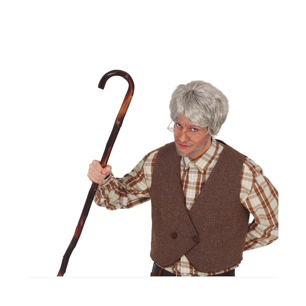 Vandringsstav i brunt tr