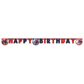 Spiderman Happy birthday kartonbanner 
