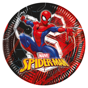 Spiderman tallrik - world of web
