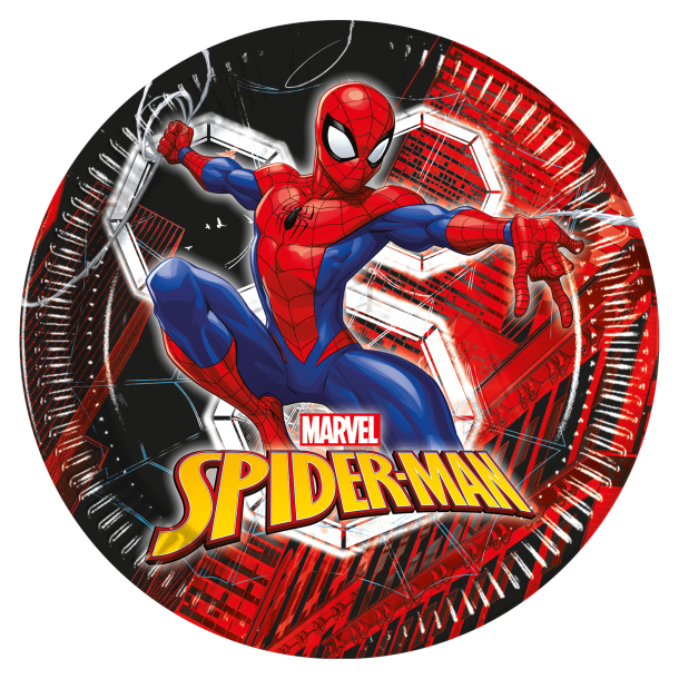 Spiderman tallrik - world of web