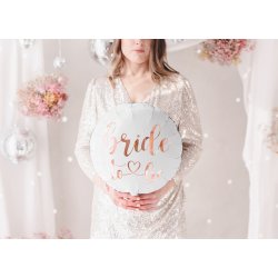 Bride to be folieballong i vit