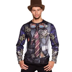SteamPunk T-shirt med motiv