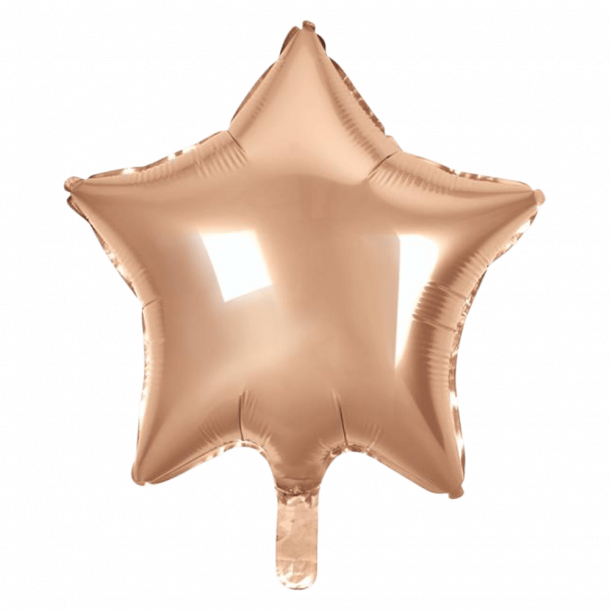 Folie ballon Stjerne ROSEGOLD 46 cm