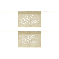 Stoleryg-betrk i hr til brudeparret