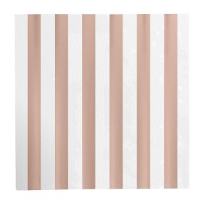 Frokostserviet Stribet i Rosegold