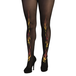 Strmpebuks med flammer