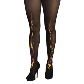 Strmpebuks med flammer