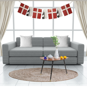 Studentgirlang med DK flagg och keps