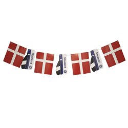 Student guirlande med Dannebrog og bl huer