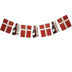 Student guirlande med Dannebrog og rde huer