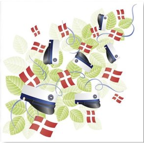 Studenter servietter Airlaid bl