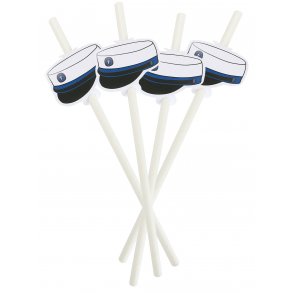 Student suger�r i hvid med hue Bl�