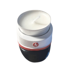 Studenterhue lysestage til fyrfadslys -rd