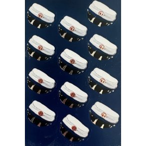 Studenter stickers i bl