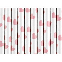 Sugerr i papir Hvid med hjerter