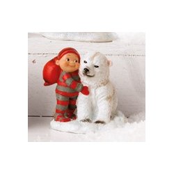 Juldekorationer - Tomtepofke med isbjrn