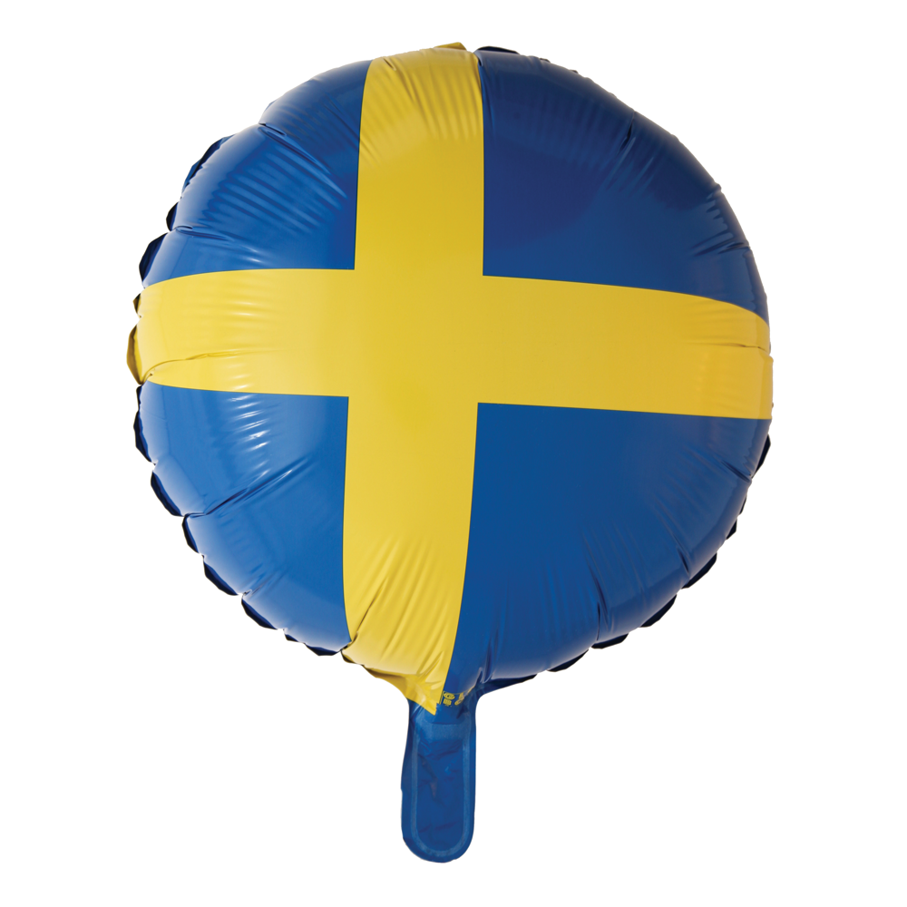 Merchandiser gået i stykker Vær modløs Folie ballon svensk flag | køb svensk flag ballon billigt