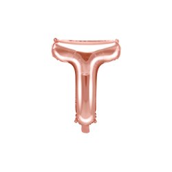 Folie ballon BOGSTAVER - Rosegold, 35 cm
