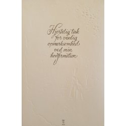 Takkekort - Pige v.bnk