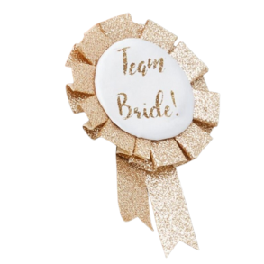 Team Bride Badge i GULD