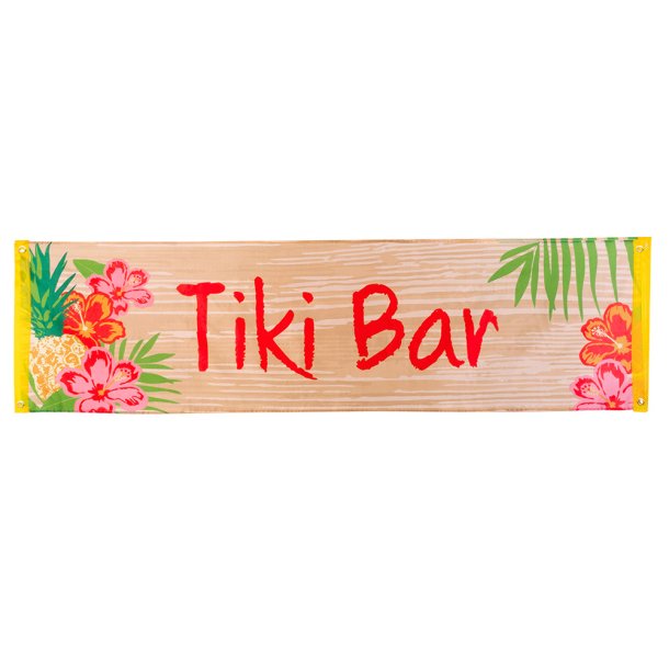 Hawaii banner Tiki bar